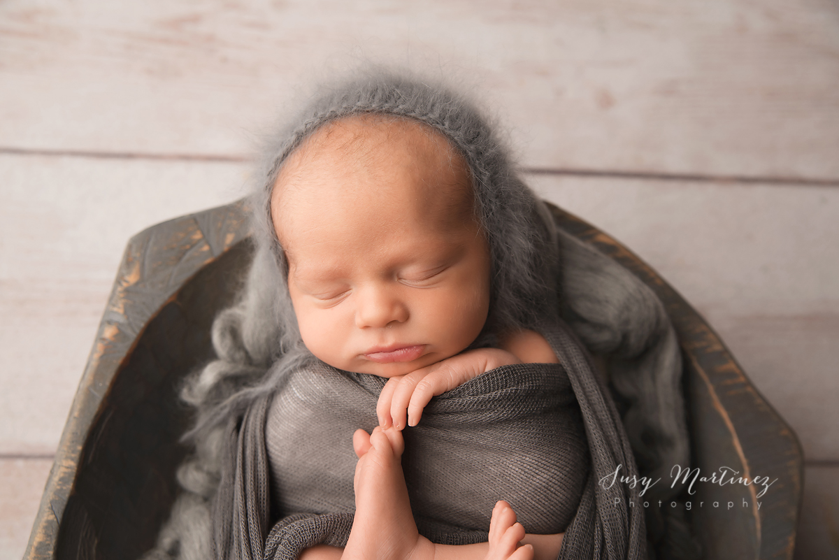 newborn baby boy, gray | Top Newborn Photographers in Henderson