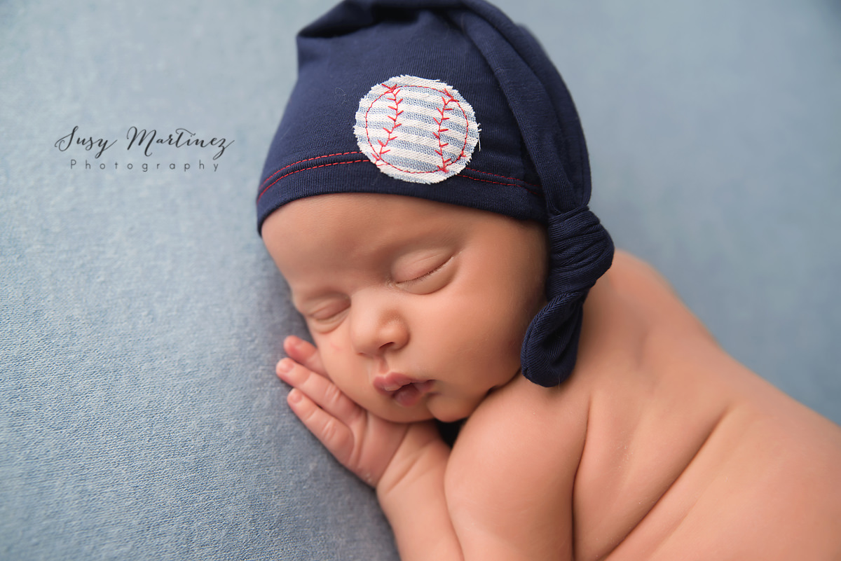 Henderson Newborn Session, blue, baseball