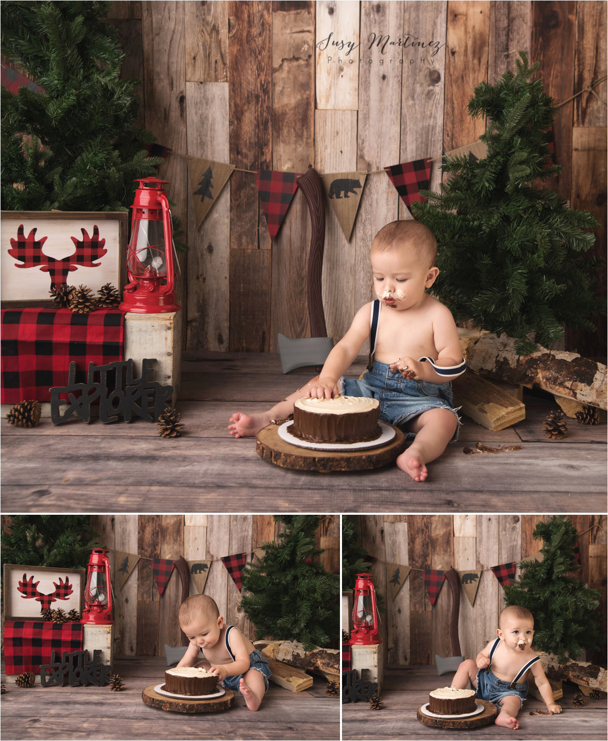 Lumberjack Cake Smash | Henderson, NV Baby Photographer