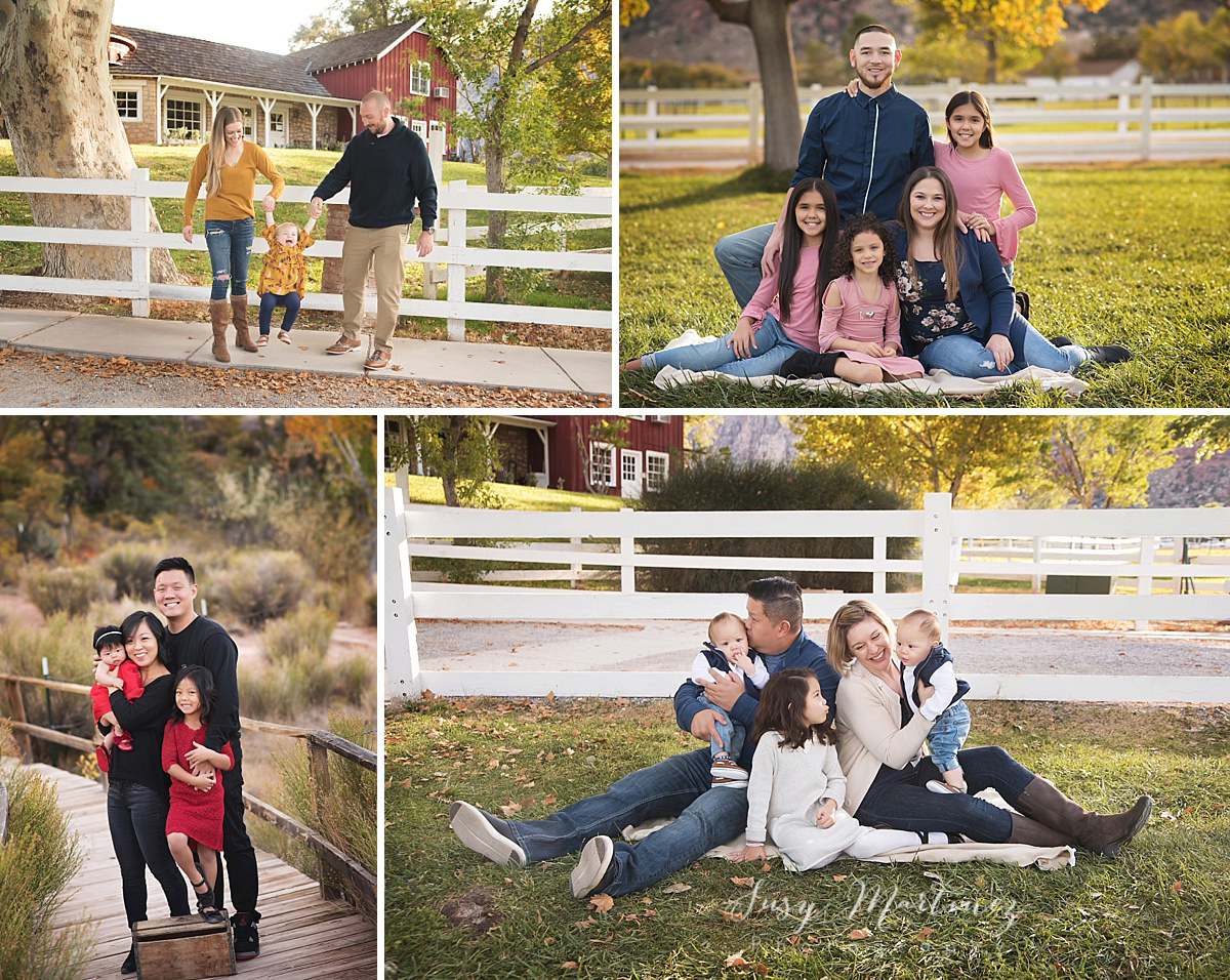 Fall mini sessions with Las Vegas family photographer Susy Martinez at Spring Mountain Ranch