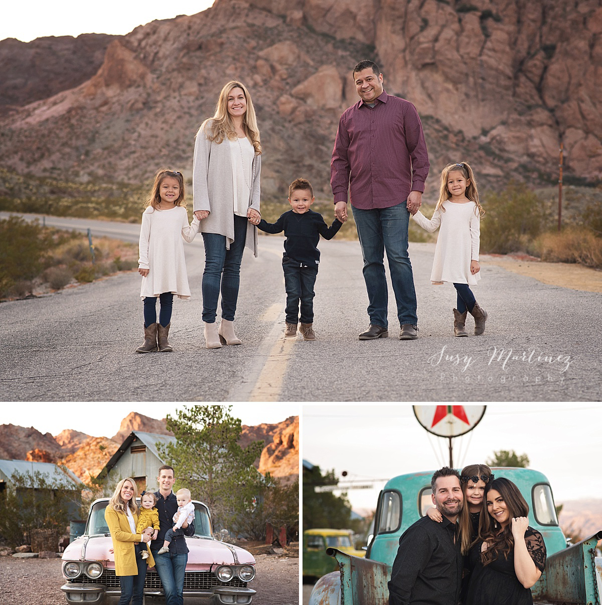 Fall mini sessions with Las Vegas family photographer Susy Martinez in Nelson Ghost Town