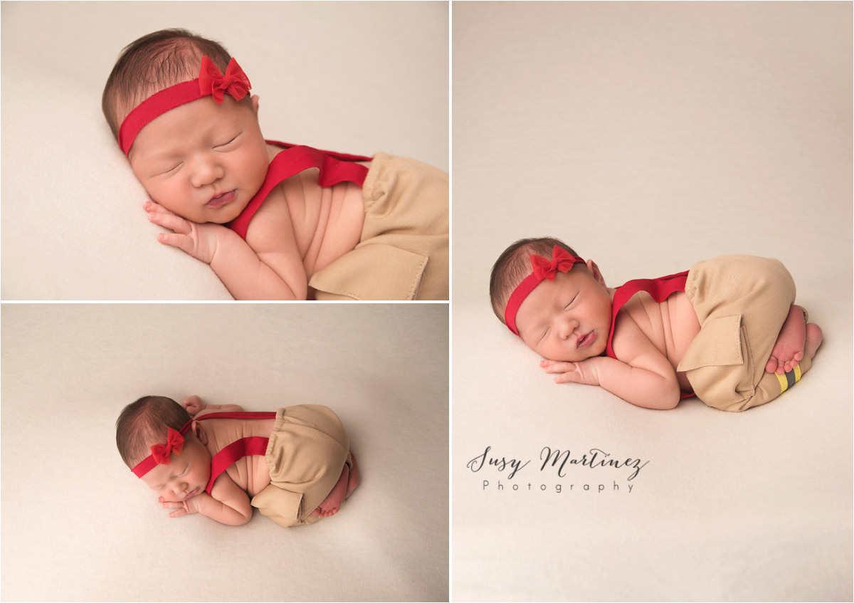 fireman inspired newborn portraits by newborn photographer Susy Martinez Photography