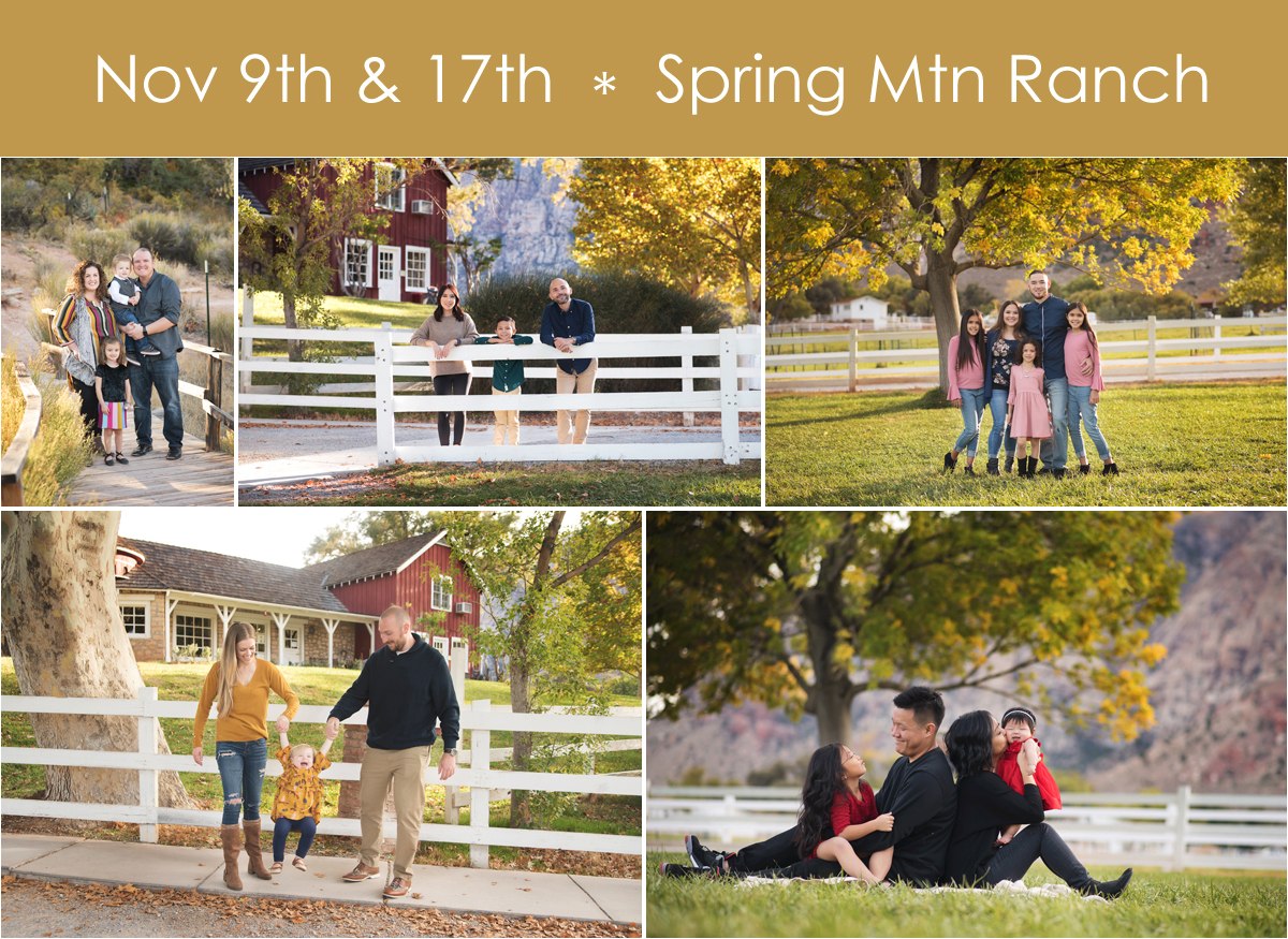 Spring Mountain Ranch mini sessions with Susy Martinez Photography