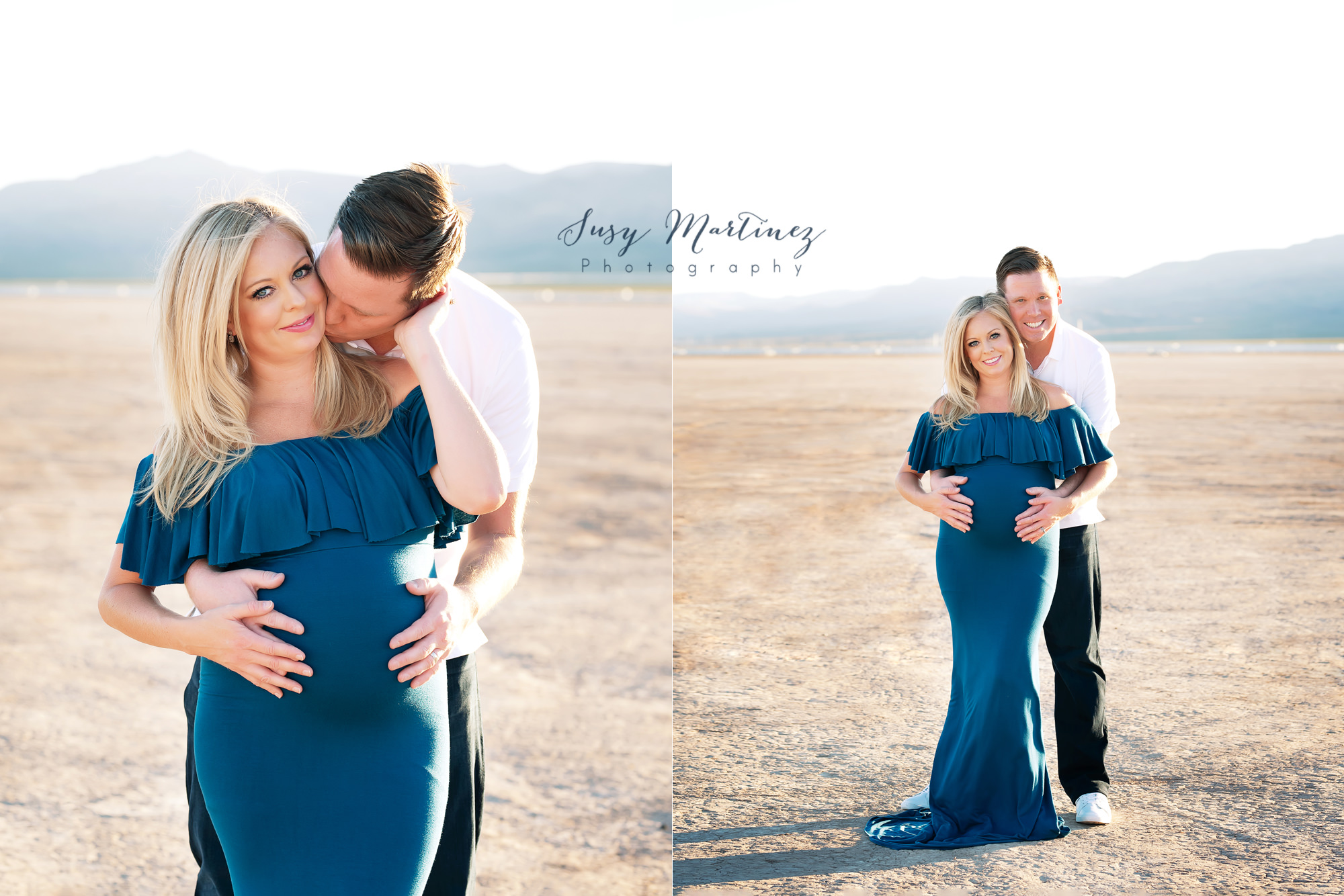 Las Vegas maternity session in Sew Trendy Accessories gown