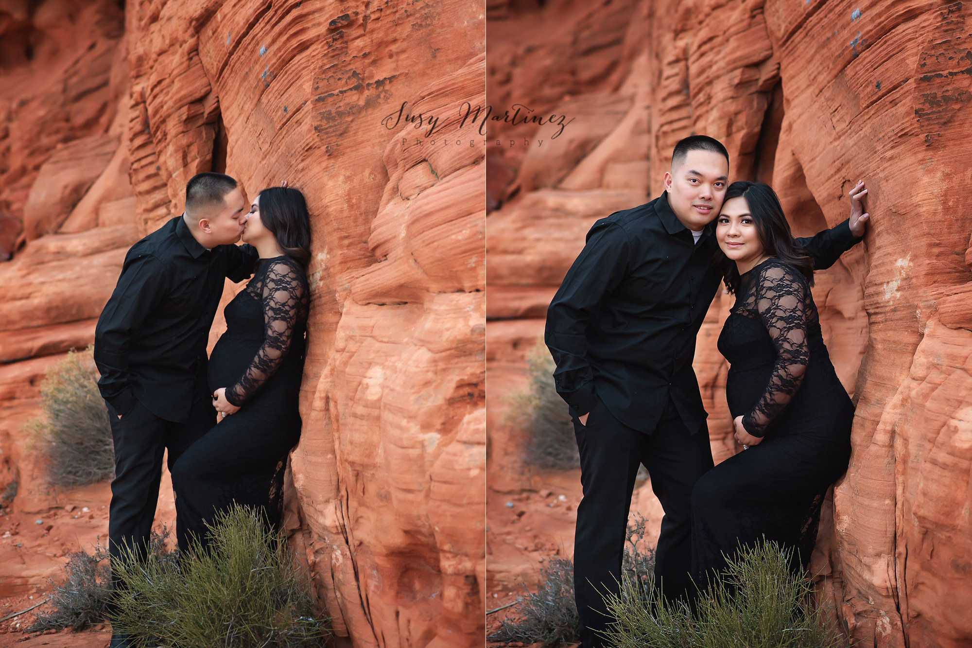 Las Vegas maternity session in the Valley of Fire