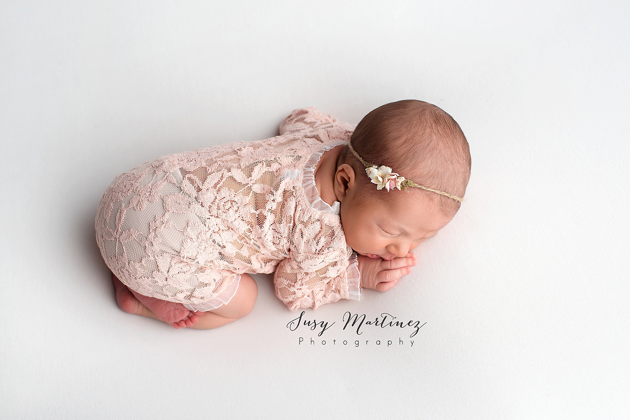 studio newborn session for Las Vegas baby by Susy Martinez Photography